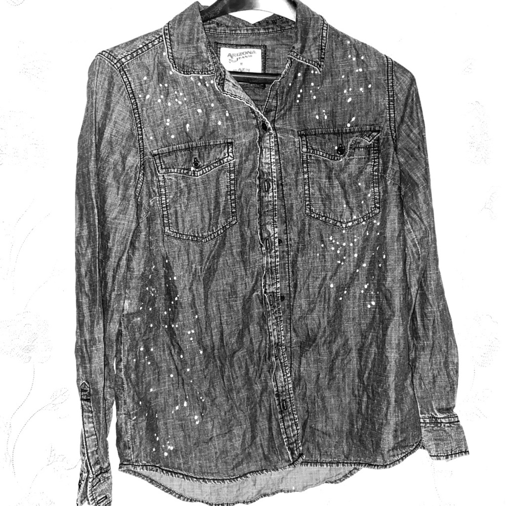 Jeans shirt with cool paint designs